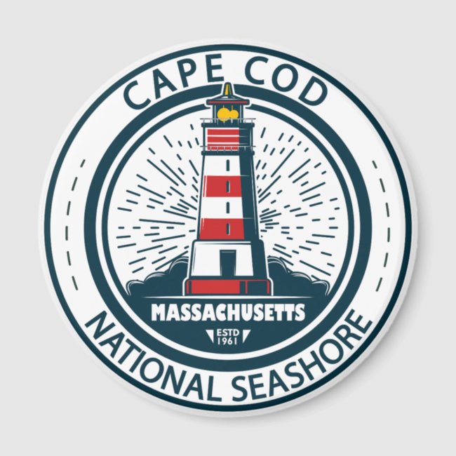 Cape Cod National Seashore Massachusetts Badge Magnet