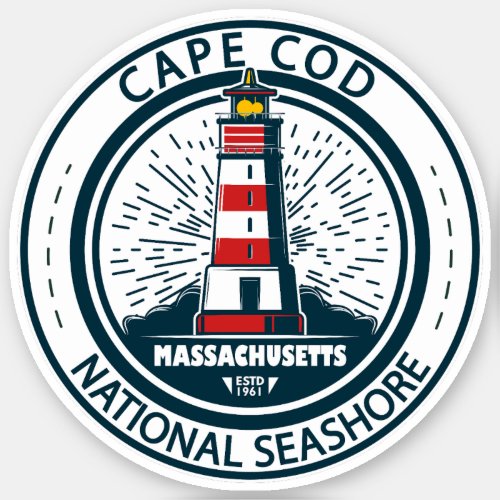 Cape Cod National Seashore Massachusetts Badge Sticker