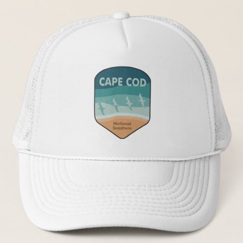 Cape Cod National Seashore Massachusetts Seagulls Trucker Hat