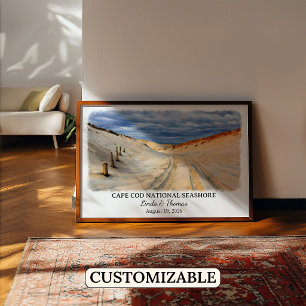 Cape Cod National Seashore Massachusetts Watercolo Poster