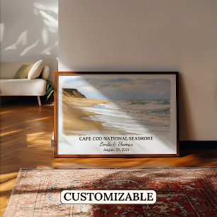 Cape Cod National Seashore Massachusetts Watercolo Poster