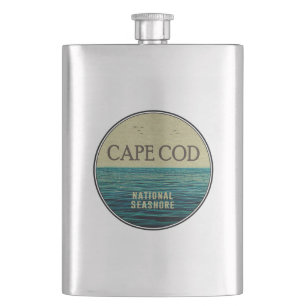 Cape Cod National Seashore Ocean Birds Flask