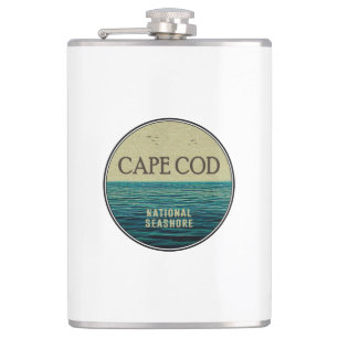 Cape Cod National Seashore Ocean Birds Flask