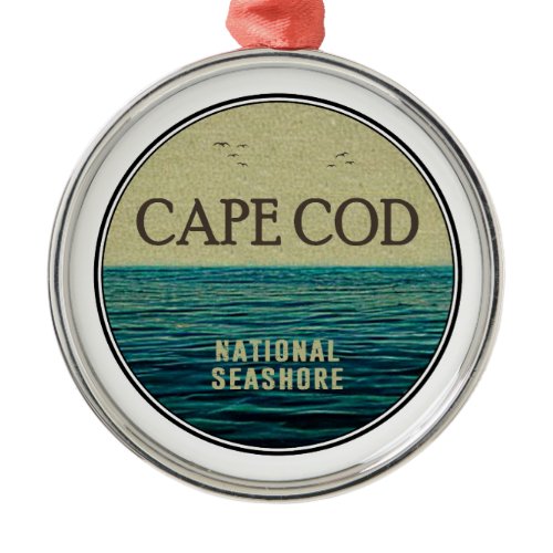 Cape Cod National Seashore Ocean Birds Metal Ornament