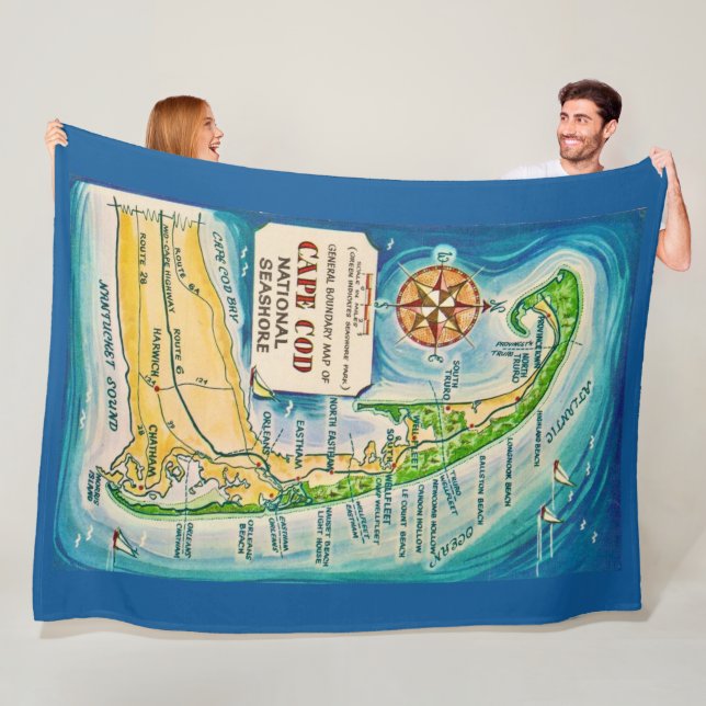 Cape Cod National Seashore Throw Blanket (In Situ)