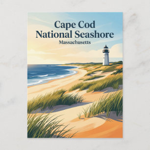 Cape Cod National Seashore USA Postcard