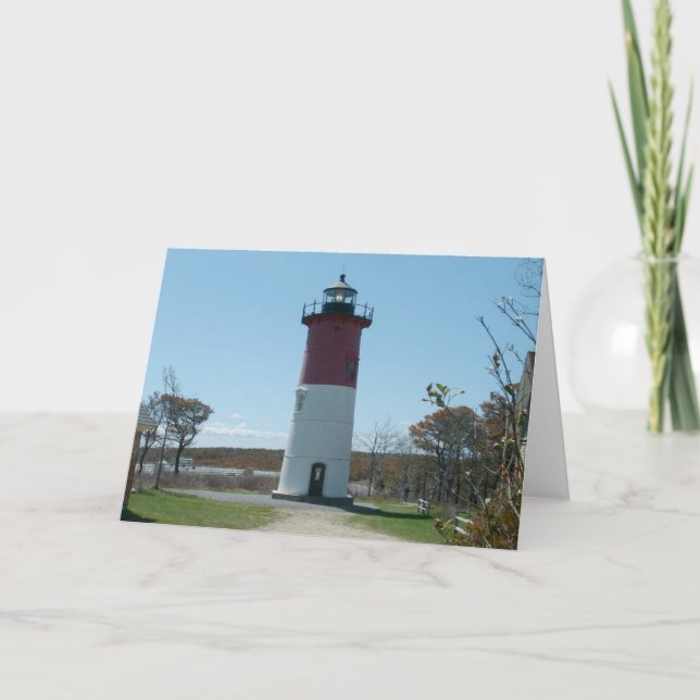 Cape Cod, Nauset Lighthouse Blank Card (Front)