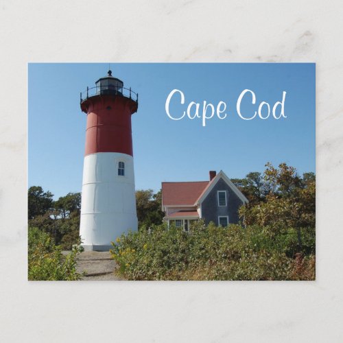 Cape Cod Nauset Lighthouse Massachusetts Postcard