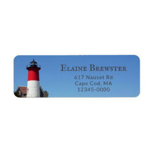 Cape Cod Nauset Lighthouse Return Address Label
