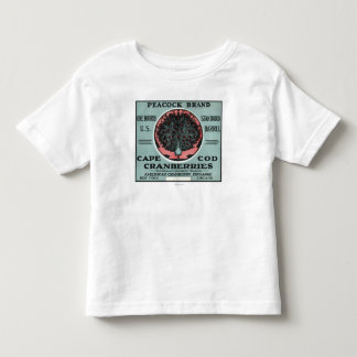 Cape Cod Peacock Brand Cranberry Label Toddler T-shirt