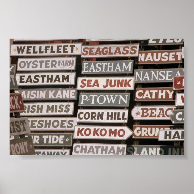 Cape Cod places Poster (Front)