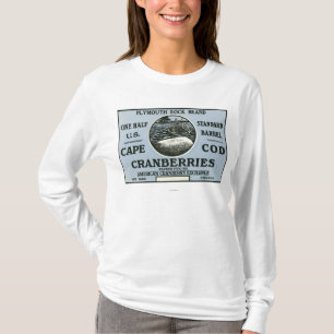Cape Cod Plymouth Rock Brand Cranberry Label T-Shirt