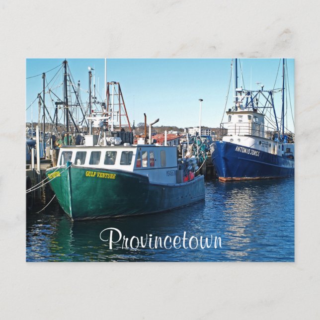 Cape Cod Provincetown Harbor,  Mass Post Card (Front)