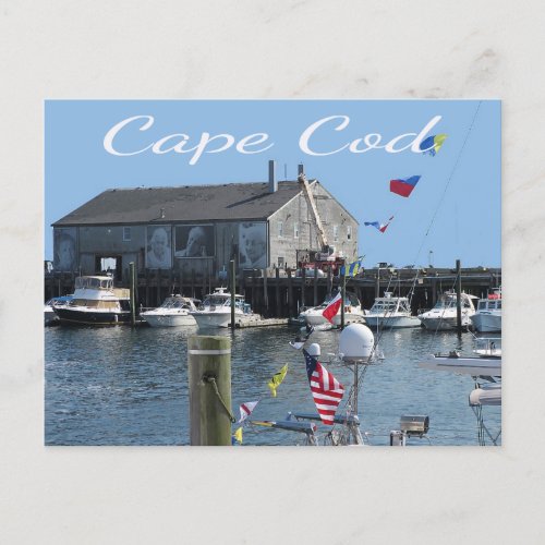 Cape Cod Provincetown MA Fishermans Wharf Postcard