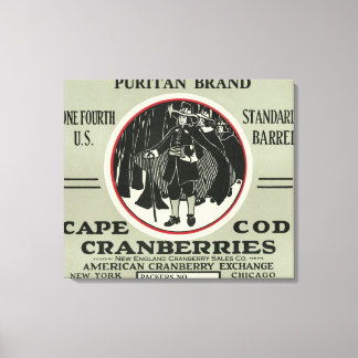 Cape Cod Puritan Brand Cranberry Label Canvas Print