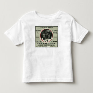 Cape Cod Puritan Brand Cranberry Label Toddler T-shirt