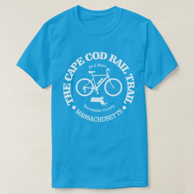 Cape Cod Rail Trail (cycling) T-Shirt (Design Front)