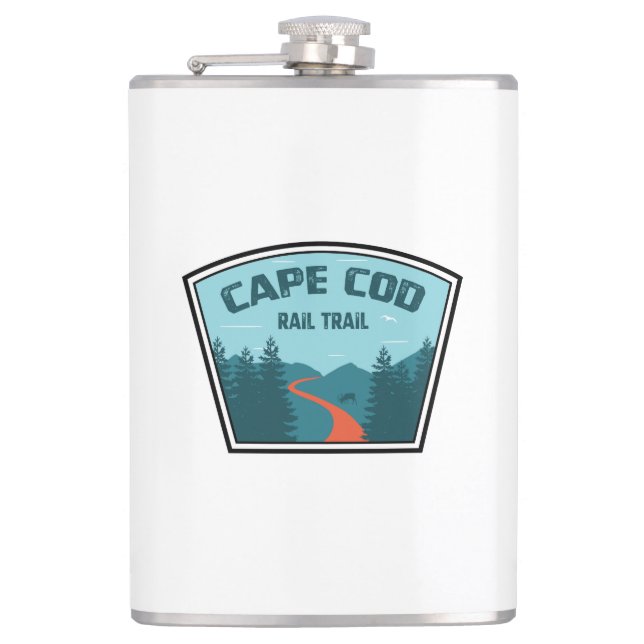 Cape Cod Rail Trail Flask (Front)