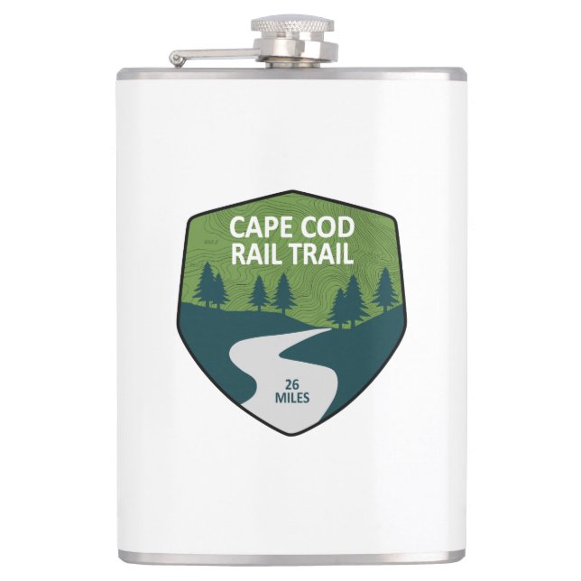 Cape Cod Rail Trail Flask (Front)