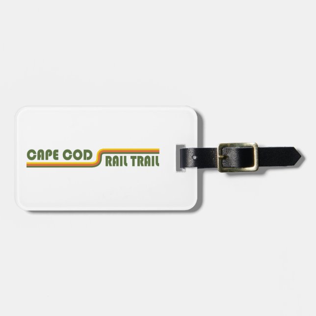 Cape Cod Rail Trail Luggage Tag (Front Horizontal)