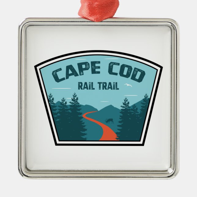 Cape Cod Rail Trail Metal Ornament (Front)