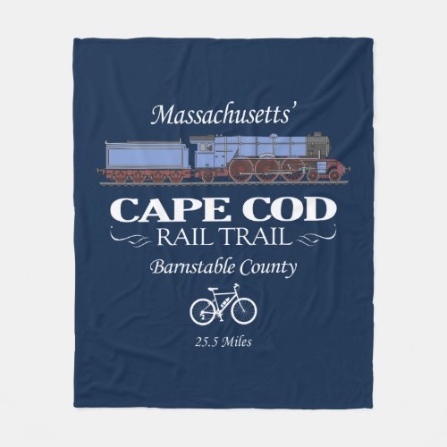 Cape Cod Rail Trail RT2 Fleece Blanket