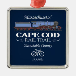 Cape Cod Rail Trail (RT2) Metal Ornament