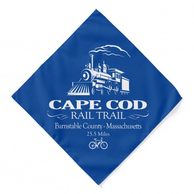 Cape Cod Rail Trail (RT) Bandana (Front)