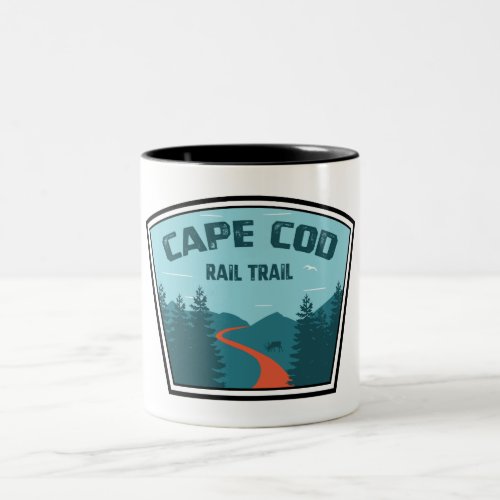 Cape Cod Rail Trail Two_Tone Coffee Mug