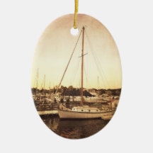 Cape Cod Sailboat Christmas Ornament