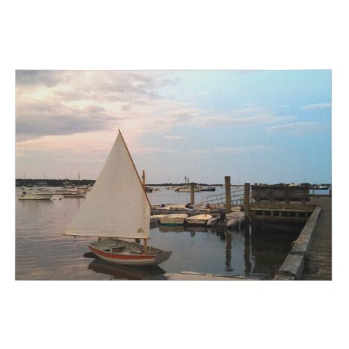 Cape Cod Sailboat Sunset Canvas Art