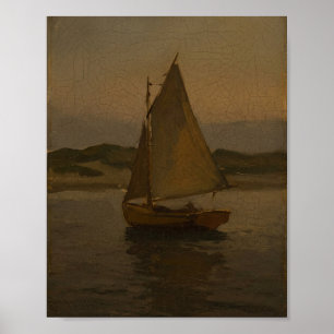 Cape Cod Sailboat Sunset II Poster