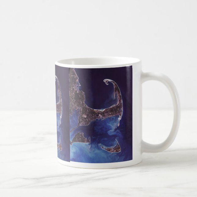 Cape Cod Satellite Photograph Coffee Mug (Right)