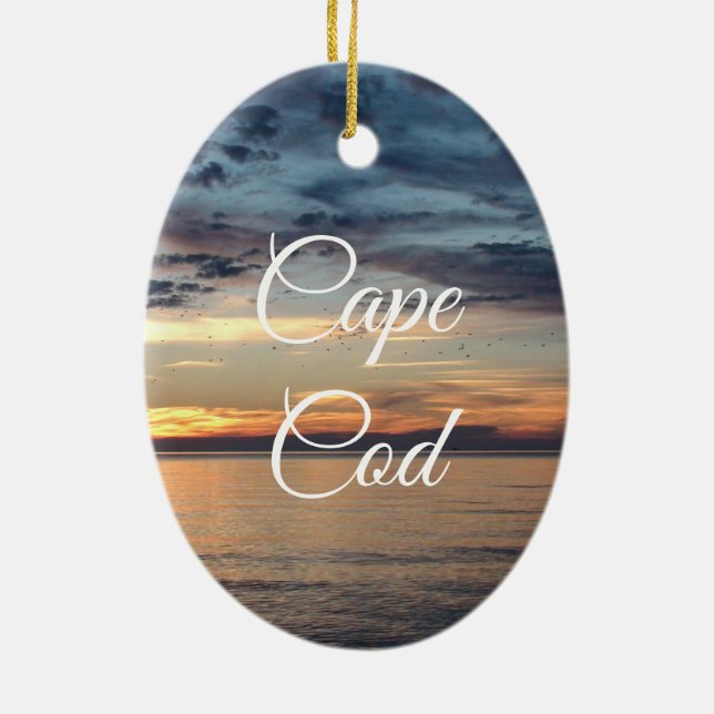 Cape Cod Souvenier Keepsake Christmas Ornament (Back)