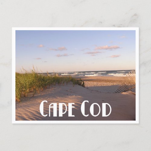 Cape Cod Sunrise Over Beach Massachusetts USA Postcard