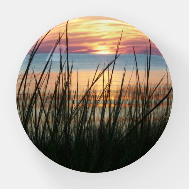 Cape Cod Sunset Nature Photography  Paperweight (Front)