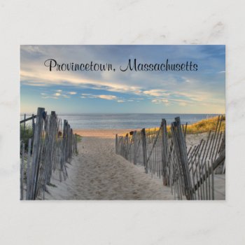 Cape Cod Sunset Provincetown  Ma  Beach  Post Card by merrydestinations at Zazzle