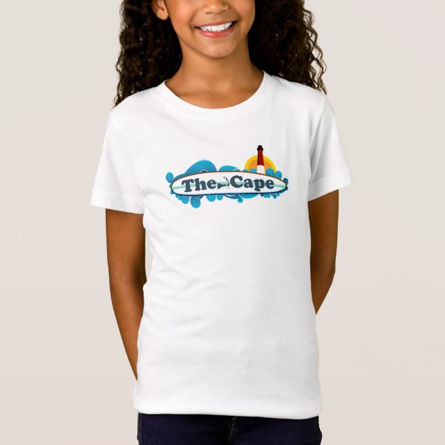 Cape Cod "Surf" Design. T-Shirt (Front)