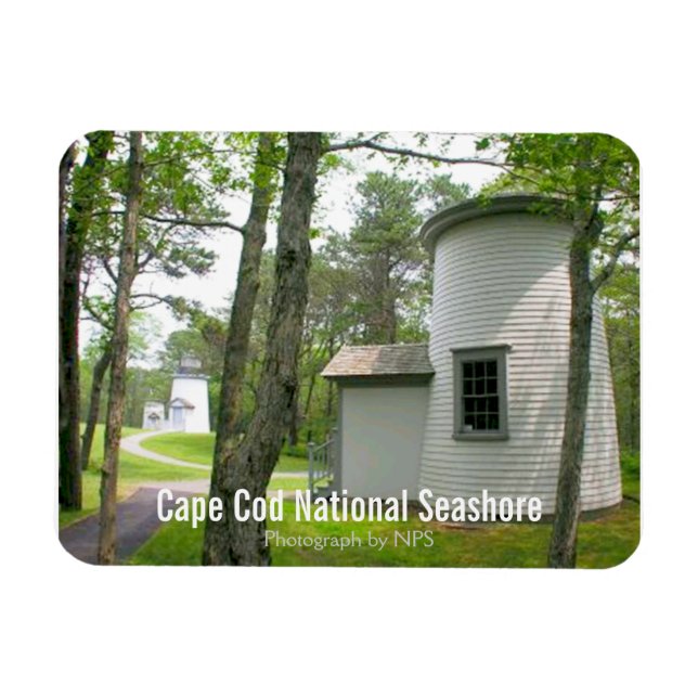 Cape Cod, Three Sisters Lighthouses Magnet (Horizontal)