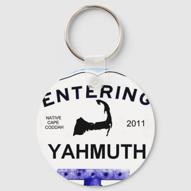 Cape Cod town, Yahmuth (Yarmouth to 'outsiders') Keychain (Front)