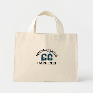 Cape Cod "Varsity" Design. Mini Tote Bag