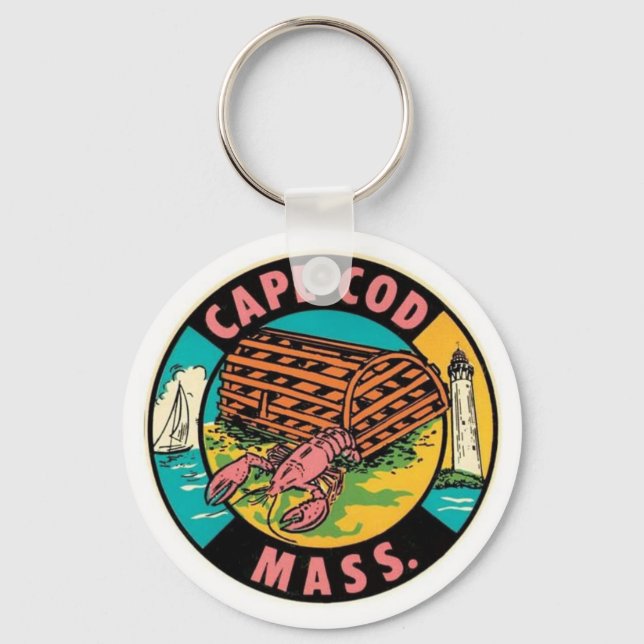 Cape Cod  Vintage Keychain (Front)