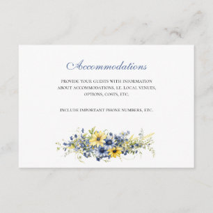 Cape Cod Wedding Accomodations Enclosure Card