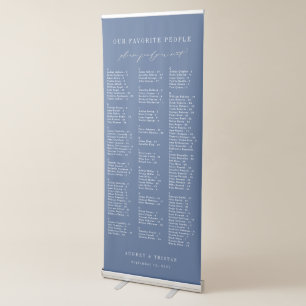 CAPE COD Wedding Alphabetical Seating Chart Retractable Banner