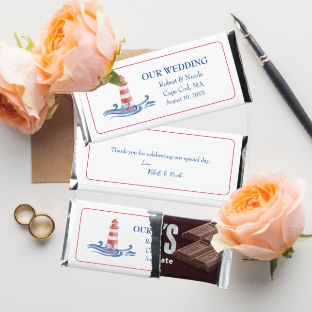 Cape Cod Wedding Hershey's Chocolate Bars (Creator Uploaded)