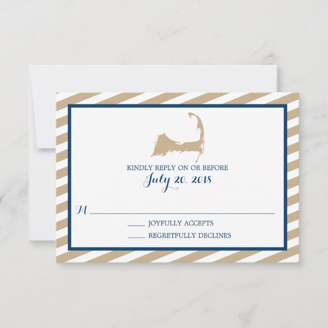 Cape Cod | Wedding RSVP Card (Front)