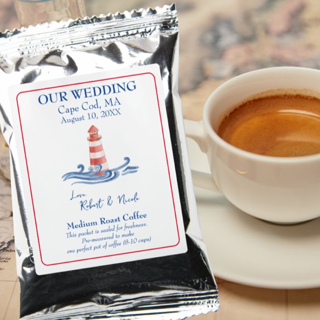Cape Cod Wedding Theme Coffee Drink Mix (Creator Uploaded)