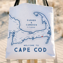 Cape Cod Wedding Welcome Tote Bag