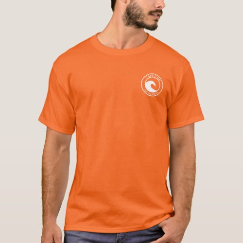 Cape Cod White Ocean Wave Circle Design T_Shirt