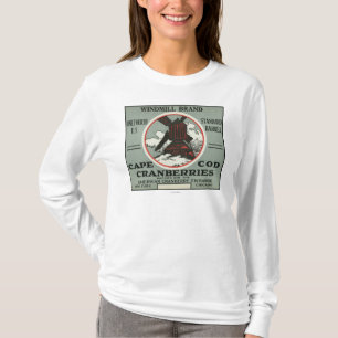Cape Cod Windmill Brand Cranberry Label T-Shirt